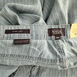 NYDJ Teresa Wide Leg Jeans size 18W Striped Light Blue Summerville Stripes NWT Photo 10