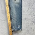 Silver Jeans Womens 29x27 Blue Girlfriend Skinny Distressed Medium Wash Casual Photo 10