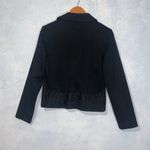 Vintage David Brooks Black Velvet Embroidered Cropped Button Front Jacket Size 6 Photo 9