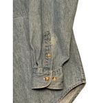 Vintage Looney Tunes denim shirt red Pocket tab no size tag fits XL W XL/XXL Blue Photo 3