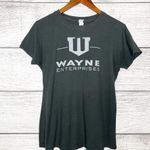 Tultex Wayne Enterprises Batman Graphic T-Shirt Women’s Size Large Dark Gray & White Photo 3