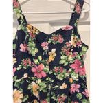 Old Navy Old Navy Jumpsuit Womens Sleeveless Blue Floral Size Large Linen Blend Photo 2