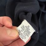 Willi Smith Navy Blue V Neck Knit Sweater Long Sleeve Side Slits Womens XL Photo 5