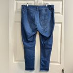 Democracy  AB Technology Distressed Denim Blue Jeans w/ Raw Hem - Size 14 - VGUC Photo 1