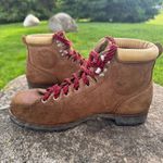 VTG Vasque Vibram Suede Old School Hiking Boots Men’s 8.5/Women’s 10 Brown Photo 11