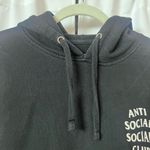 Anti Social Social Club Black Hoodie Size Medium Unisex Streetwear Sweatshirt Photo 5