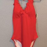 Old Navy NWT  Red One Piece swimsuit Size M Photo 0