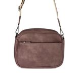 CLUCI PU Leather Crossbody Bag Mauve with Wide Boho Strap – Vegan Leather NWOT Pink Photo 3