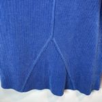 Ariella Women's High Low Long Sleeve Top Royal Blue Shirt Ribbed Stretch Medium Photo 9