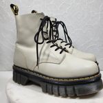 Dr. Martens Audrick 8-Eye Boots Womens 10 White Calf Leather Lace Up Platform Photo 2