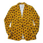 J.Crew NWT Parke Blazer in Yellow Navy Butterfly Corduroy Cotton Jacket 10 Photo 0