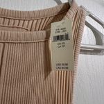 Aerie Womens Ribbed Sleeveless Bodysuit Ruched Sided Tong Closure Size XS NWT Photo 2