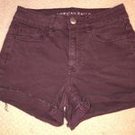 American Eagle Outfitters Maroon Jean Shorts Size 2 Photo 0