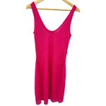 White Fox Boutique White Fox Hot Pink Sequin Knit Mini Dress Starfish Beaded Embellished Resort M Photo 5