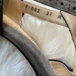 Taryn Rose  Vintage Style Leather and Suede Oxford Heels Black and Taupe/Grey 37 Photo 2