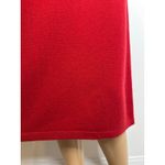 Neiman Marcus NWT  the cashmere collection red crewneck sweater dress XL Photo 10