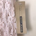 DKNY NWT Jeans Women’s Open Knit Cream Beach Cover-Up Tunic Tank Top Photo 5