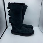 UGG  Bailey Bow II Black Suede Tall Boots size 10 Photo 1