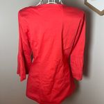 Almatrichi Madrid Spain Embroidered Flowers Balloon Sleeve Blouse/Jacket Sz 40/8 Orange Photo 2