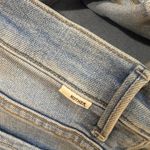 MOTHER Denim MOTHER Light Blue Flare Jeans The Insider Crop Strep Fray Photo 4