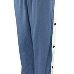 Deyeek Tear Away Mens Blue Split Snap Button Wide Leg Athletic Sweatpants Sz XXL Photo 0