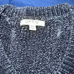 Orvis  Womens Chenille Sweater V-neck | Soft Cozy‎ | Marled Navy Blue | M Photo 1
