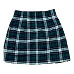 Brandy Melville JOHN GALT BRANDY MELVILE green plaid mini skirt size 26 new with tags Photo 1