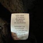 Ecru Black Lace Scallop Hem Lined Blouse Women's Medium / 8 Photo 4