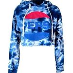 Pepsi GraphicâTie Dye CropâHoodie Photo 0