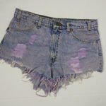 Levi's Vintage  550 distressed jean shorts with raw Photo 0
