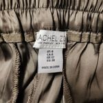 Rachel Zoe Ash Pleated Pull On Tapered Leg Satin Pants Size 8 Photo 3
