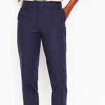 BODEN Richmond 7/8 Pants Size 6 Navy Blue NEW Chino Casual Preppy Career Cotton Photo 0
