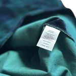 Talbots  2Petite 28” velvet A-line blue green plaid mini skirt Black Watch tartan Photo 3