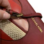 Michael Kors NWOT  Hearts Jet Set Saffiano Leather Red Crossbody Bag Gold Chain Photo 3