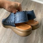 VTG Beacon Euro Flex Huaraches Sandals Leather Blue Mary Jane Size 6 6.5 Photo 5