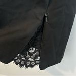 Lafayette 148 Black Cyra Lace Panel Square Neck Short Sleeve Shift Dress Medium Photo 7