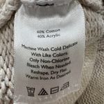 Eddie Bauer  XL Women's Beige Cowl Neck Sweater Cotton Blend‎ Neutral Knit Cozy Photo 4