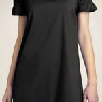 Theory  Arna Little Black Dress Shift Ruffle Sleeve Size 4 Minimalist A-line‎ Photo 0
