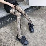 Gothic‎ Spider Jacquard Out Sheer Tights Hollow Out Women’s Pantyhose One Size Black Photo 11