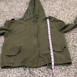 Brandy Melville  Olive Green Hooded Jacket Photo 8