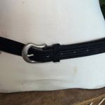 Liz Claiborne  Black‎ Leather Belt Solid Brass Buckle Womens XL Style No. BTR006 Photo 1