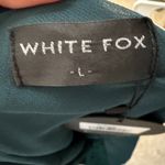 White Fox Boutique NWT  Satin New World Mini Slip Dress in Steel Size Large Photo 6