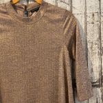 Three Pink Hearts NWT  gold metallic shimmer swing dress Photo 5