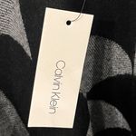 Calvin Klein NWT Cape Poncho Shawl Women's One Size Black Gray Colorblock Photo 6