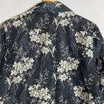 Tommy Bahama Silk Floral Print Bolero Jacket Women's Medium Black Ivory Blazer Photo 10