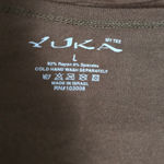 YUKA My Tee Brown Long Sleeve Tie Front Cropped Cardigan Top Size L Yoga Indie Size L Photo 5