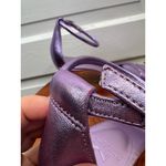 Marc Fisher LTD Womens Size 8M Metallic Purple Square Toe Ankle Strap Heels Photo 5