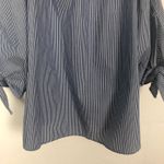 Seven Sisters  Off Shoulder Striped Blue Top Size Small Photo 7