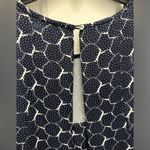 Armani Exchange  geometric print in Navy Blue & White mini halted dress Photo 4