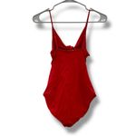 Aritzia Wilfred Red Cutout Tie Front One Piece Swimsuit Sz S Photo 2